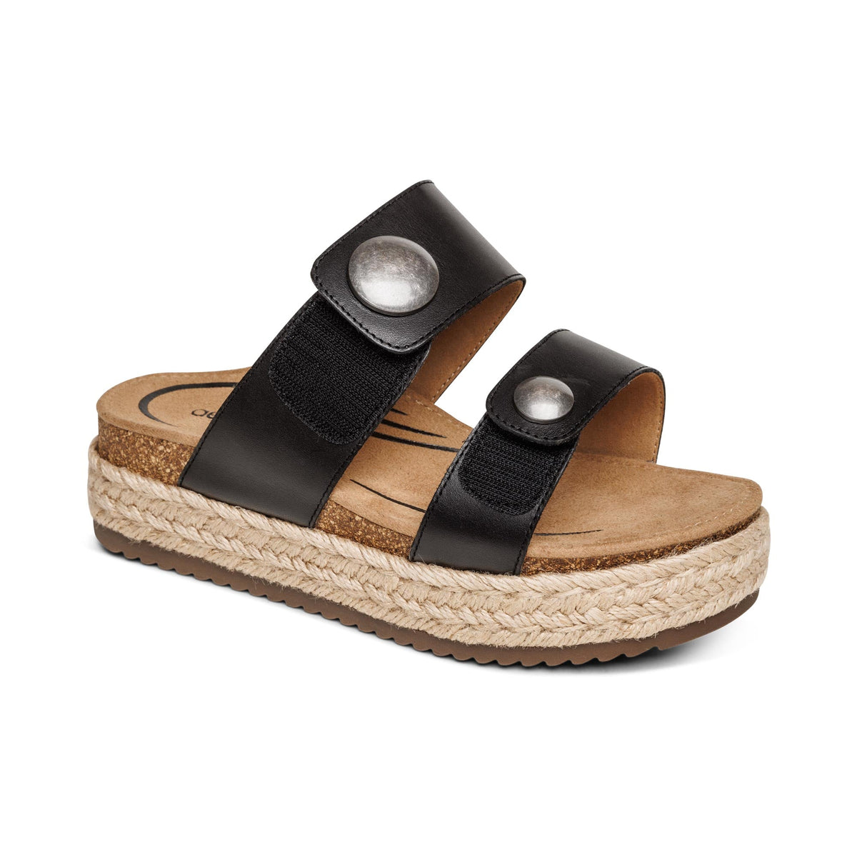 Aetrex Sofie Platform Sandal - Black