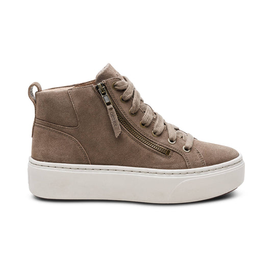 Aetrex Gianna Arch Support Platform Sneaker - Taupe
