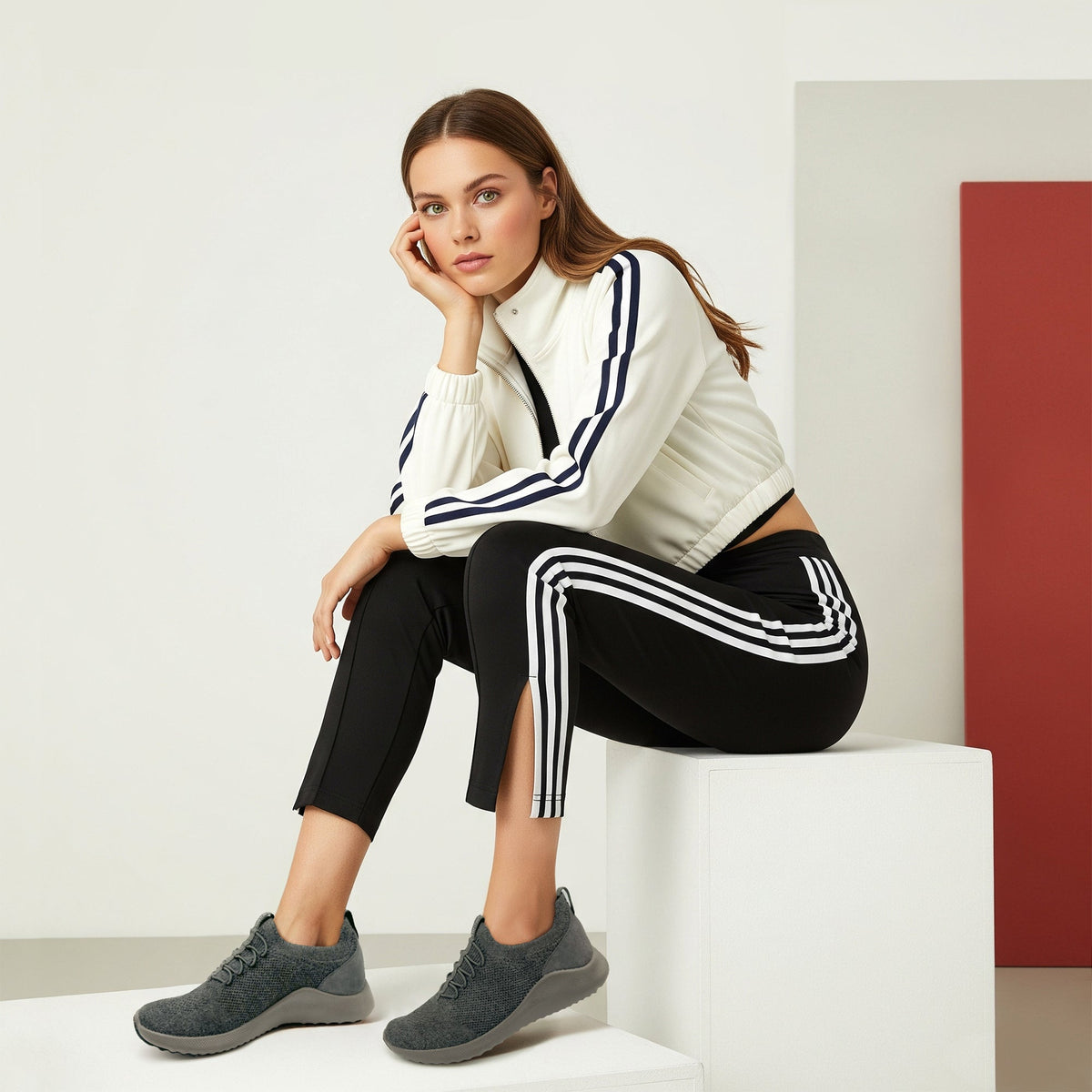 Aetrex Kinsley Arch Support Sneaker - Warm Grey