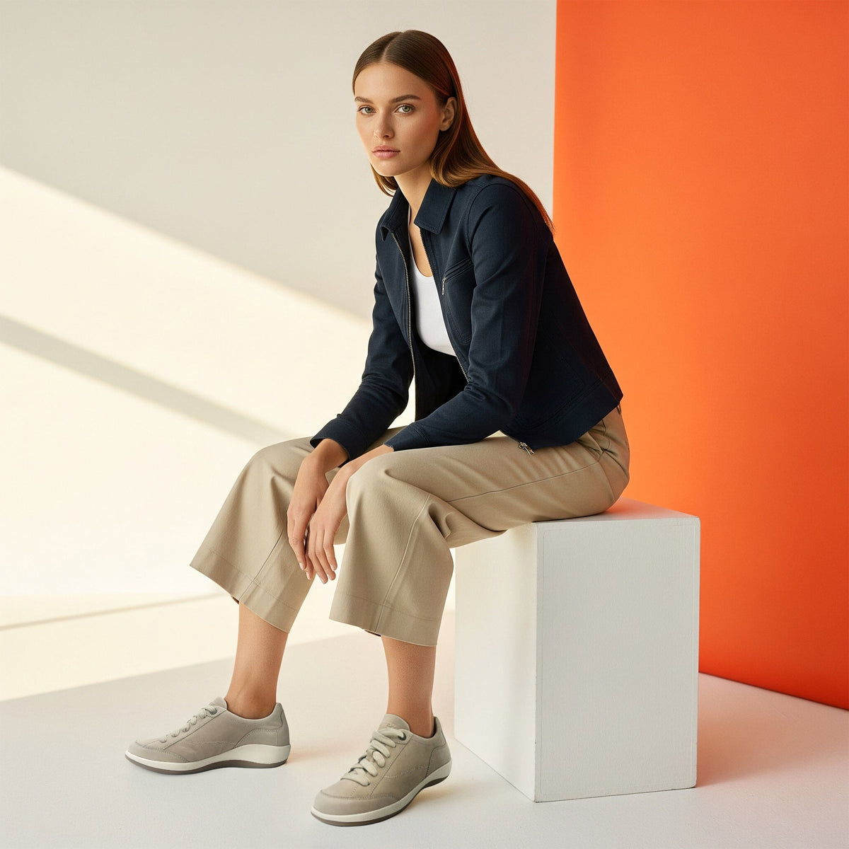 Aetrex Dahlia Lace-Up Oxford - Tan