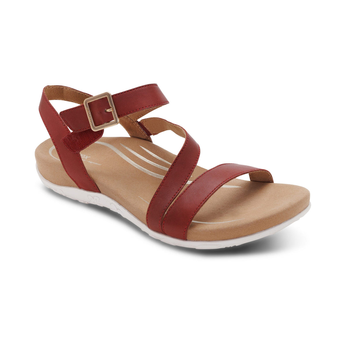 Aetrex Susie Arch Support Sandal - Red