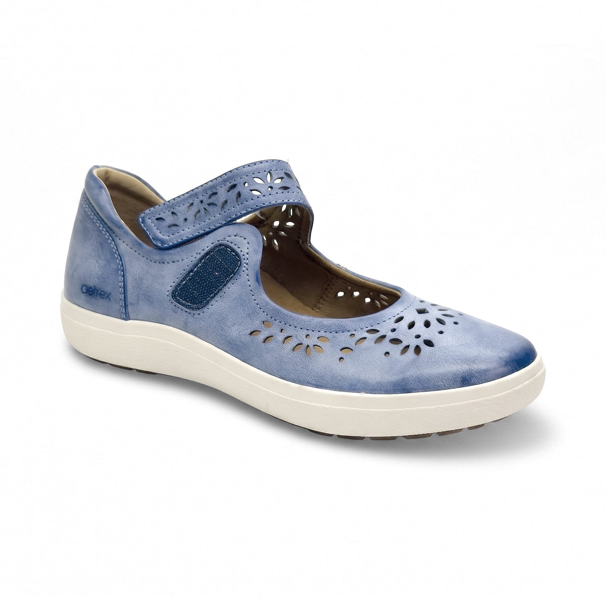 Aetrex Erica Casual Sneakers - Blue Cutout