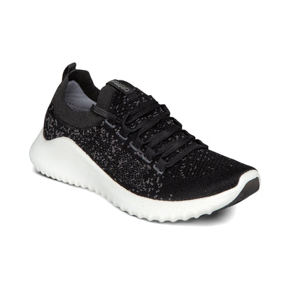 Aetrex Carly Arch Support Sneaker - Black