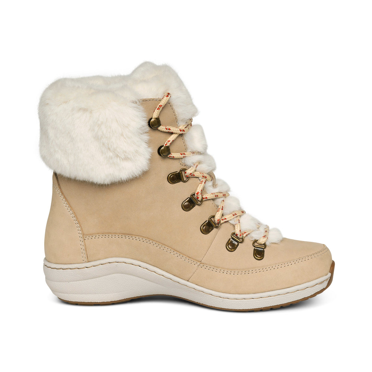 Aetrex Jodie Fur Winter Boot - Ivory