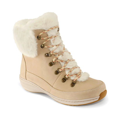 Aetrex Jodie Fur Winter Boot - Ivory