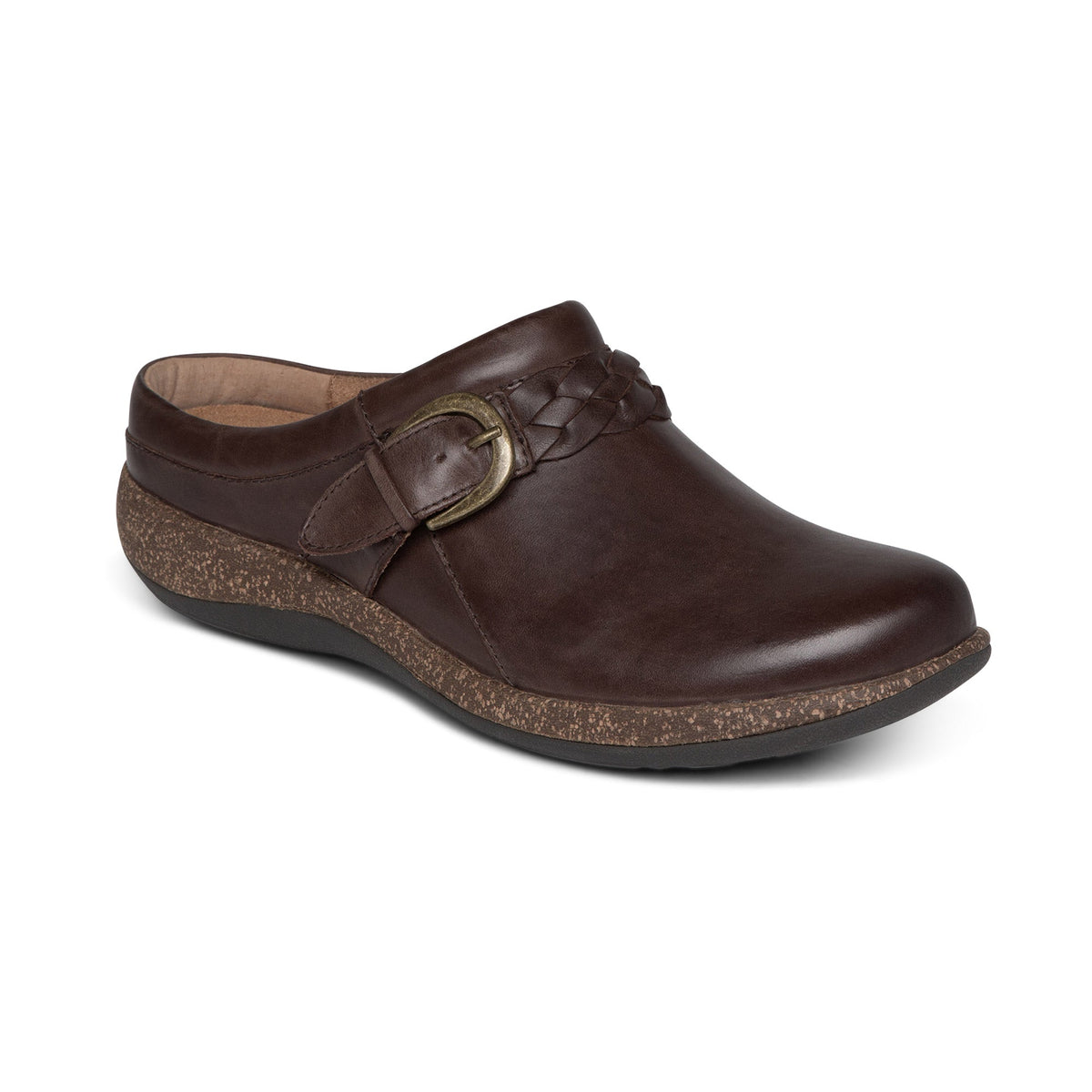 Aetrex Libby Comfort Clog - Brown