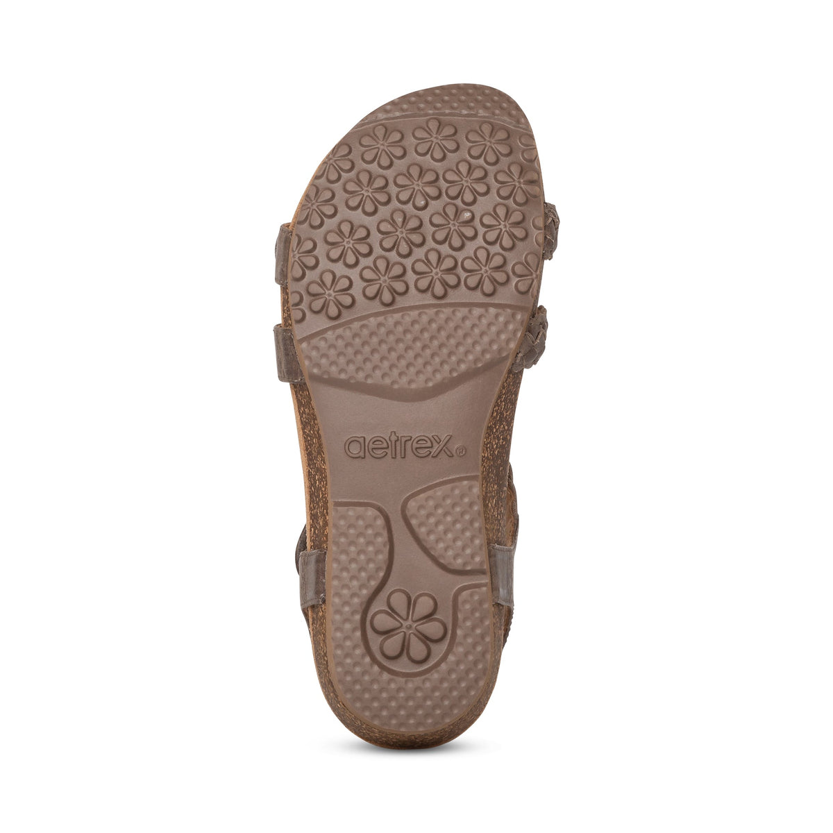 Aetrex Reese Adjustable Gladiator Sandal - Taupe