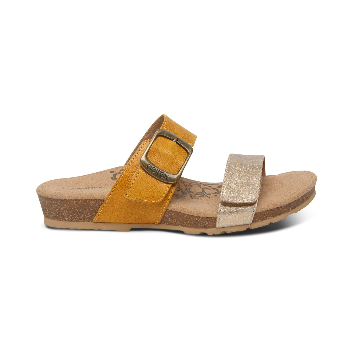 Aetrex Daisy Adjustable Slide - Sunflower