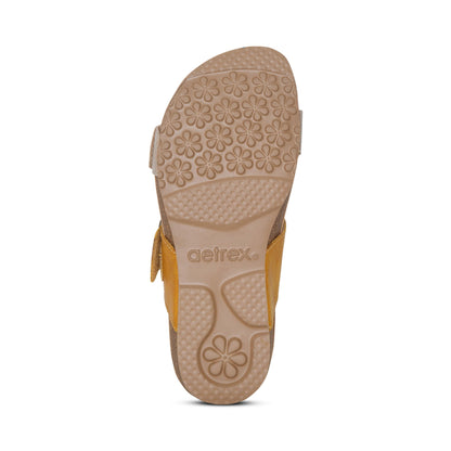 Aetrex Daisy Adjustable Slide - Sunflower
