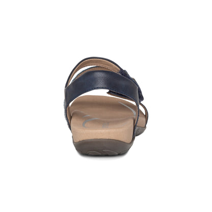 Aetrex Jess Adjustable Quarter Strap Sandal - Navy