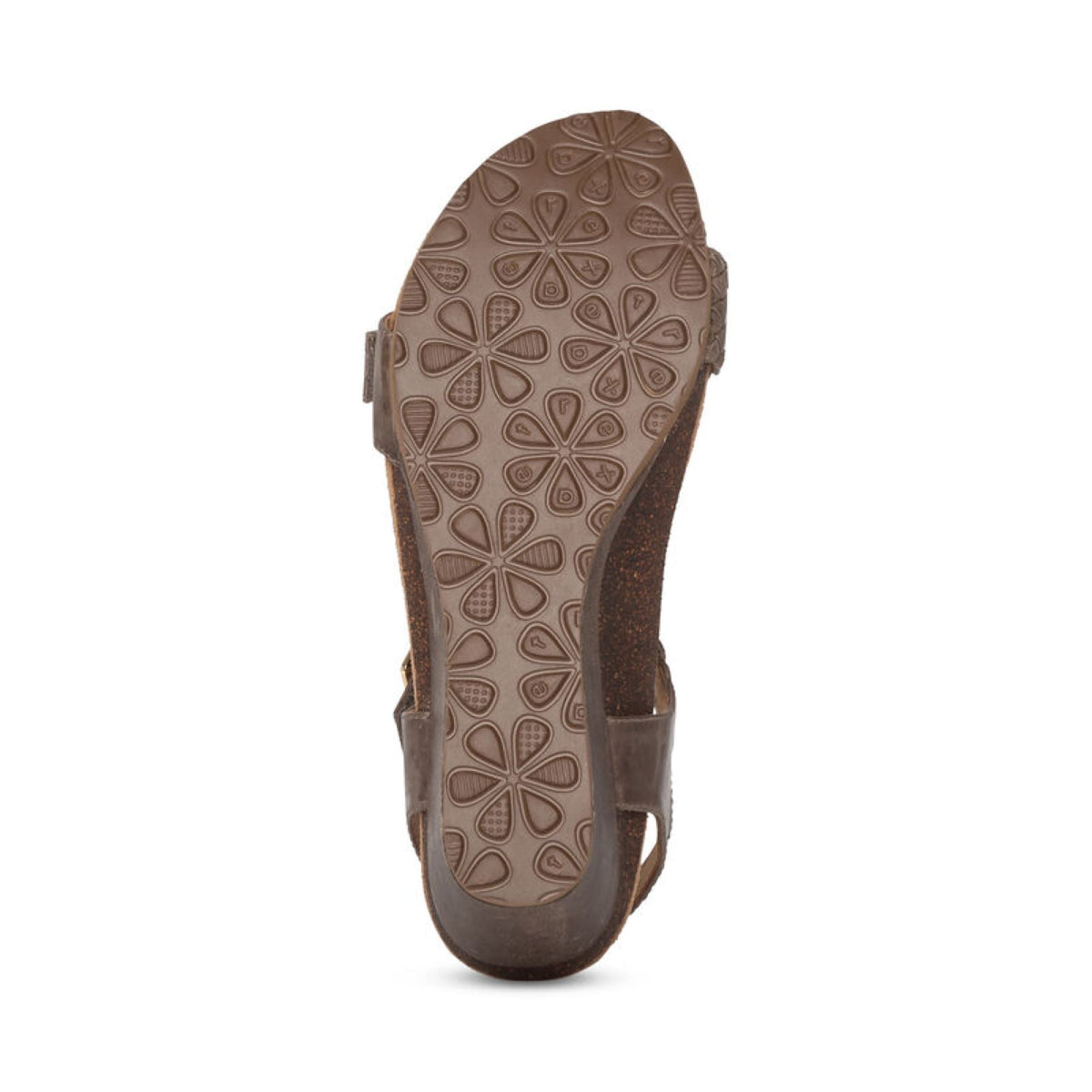 Aetrex Grace Adjustable Woven Wedge - Taupe