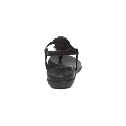 Aetrex Charli Thong Sandal - Black