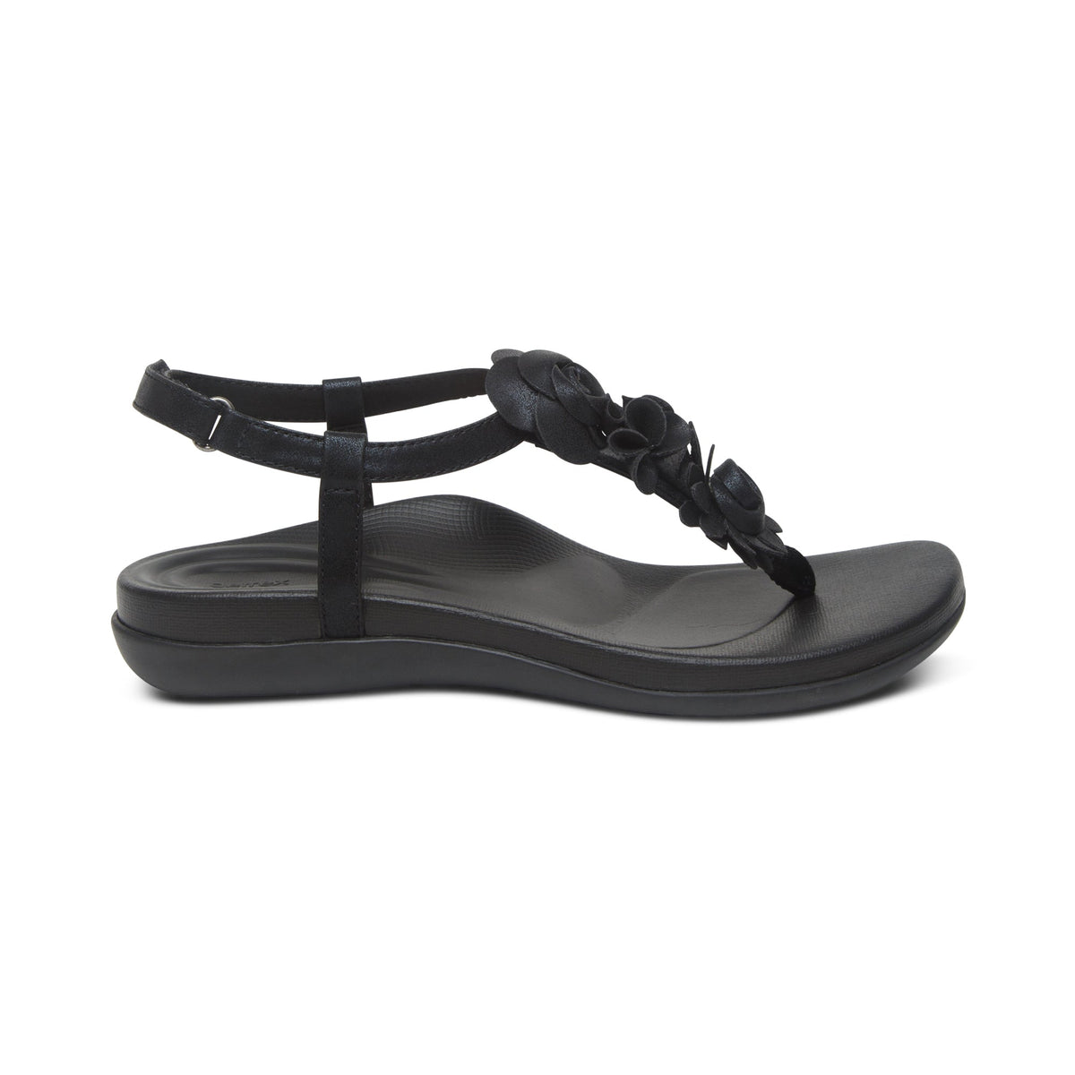 Aetrex Charli Thong Sandal - Black
