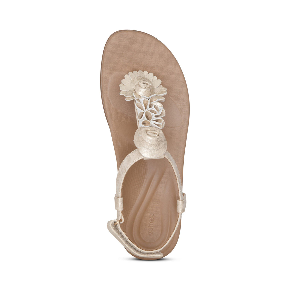 Aetrex Charli Thong Sandal - Champagne