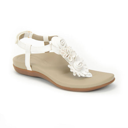 Aetrex Charli Thong Sandal - White