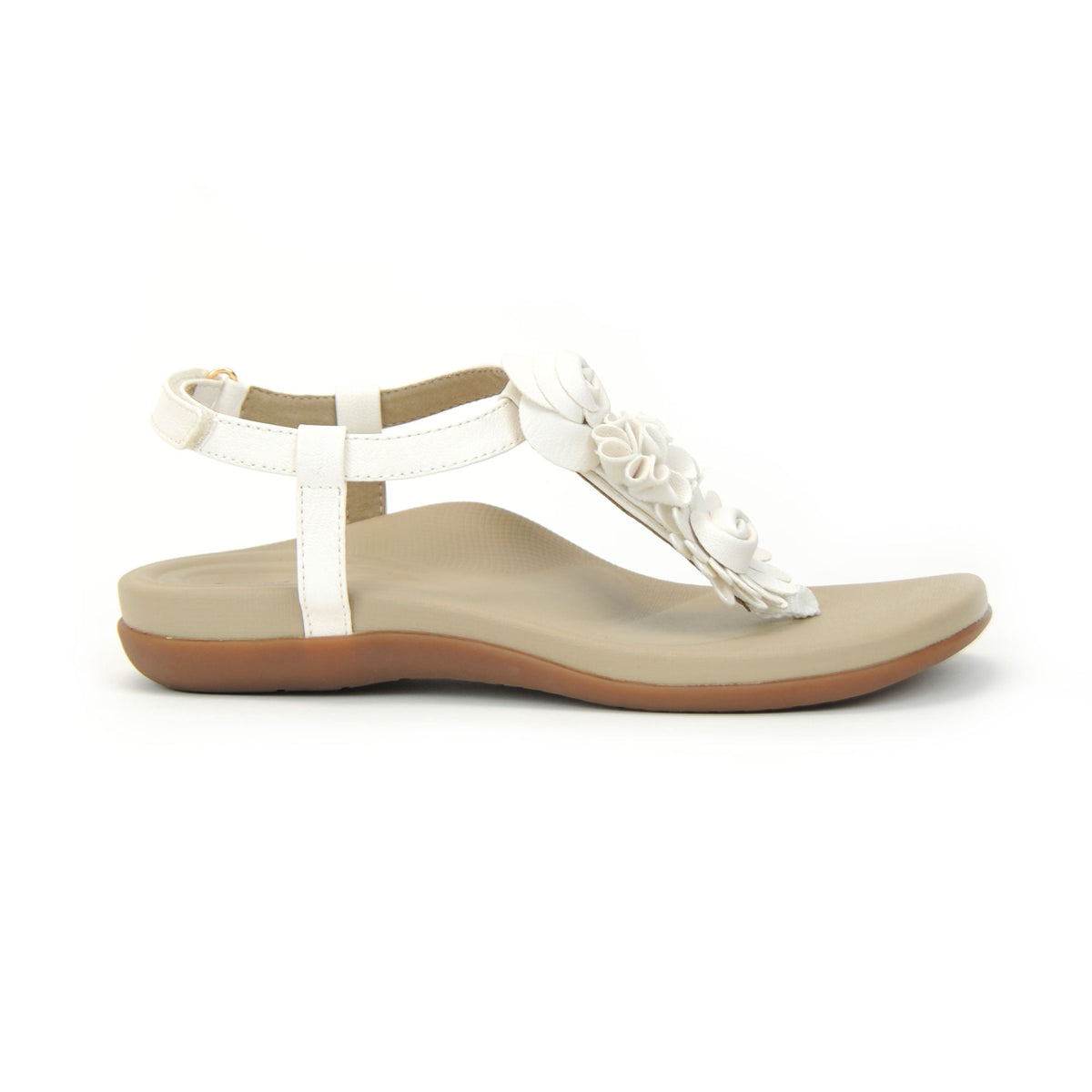 Aetrex Charli Thong Sandal - White