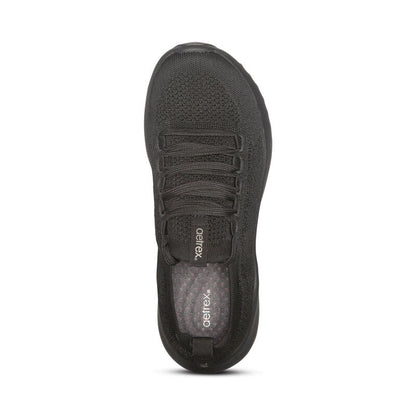 Aetrex Carly Arch Support Sneaker - Black/Black