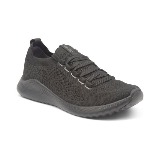 Aetrex Carly Arch Support Sneaker - Black/Black