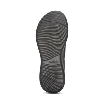 Aetrex Carly Arch Support Sneaker - Black/Black