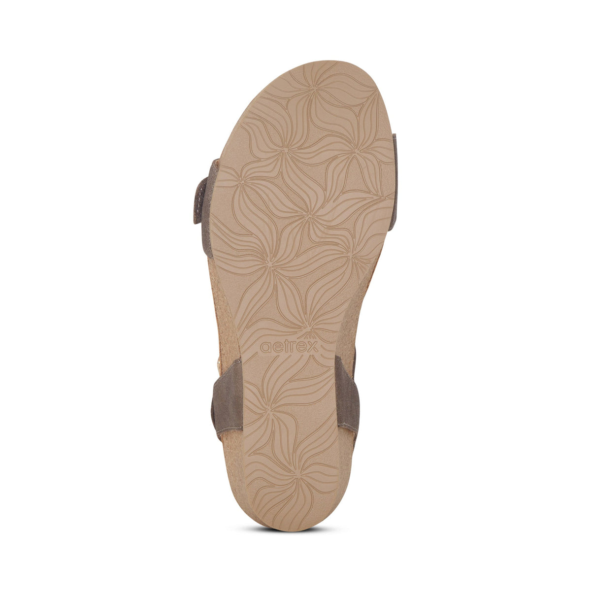 Aetrex Lexa Quarter Strap Wedge - Bronze