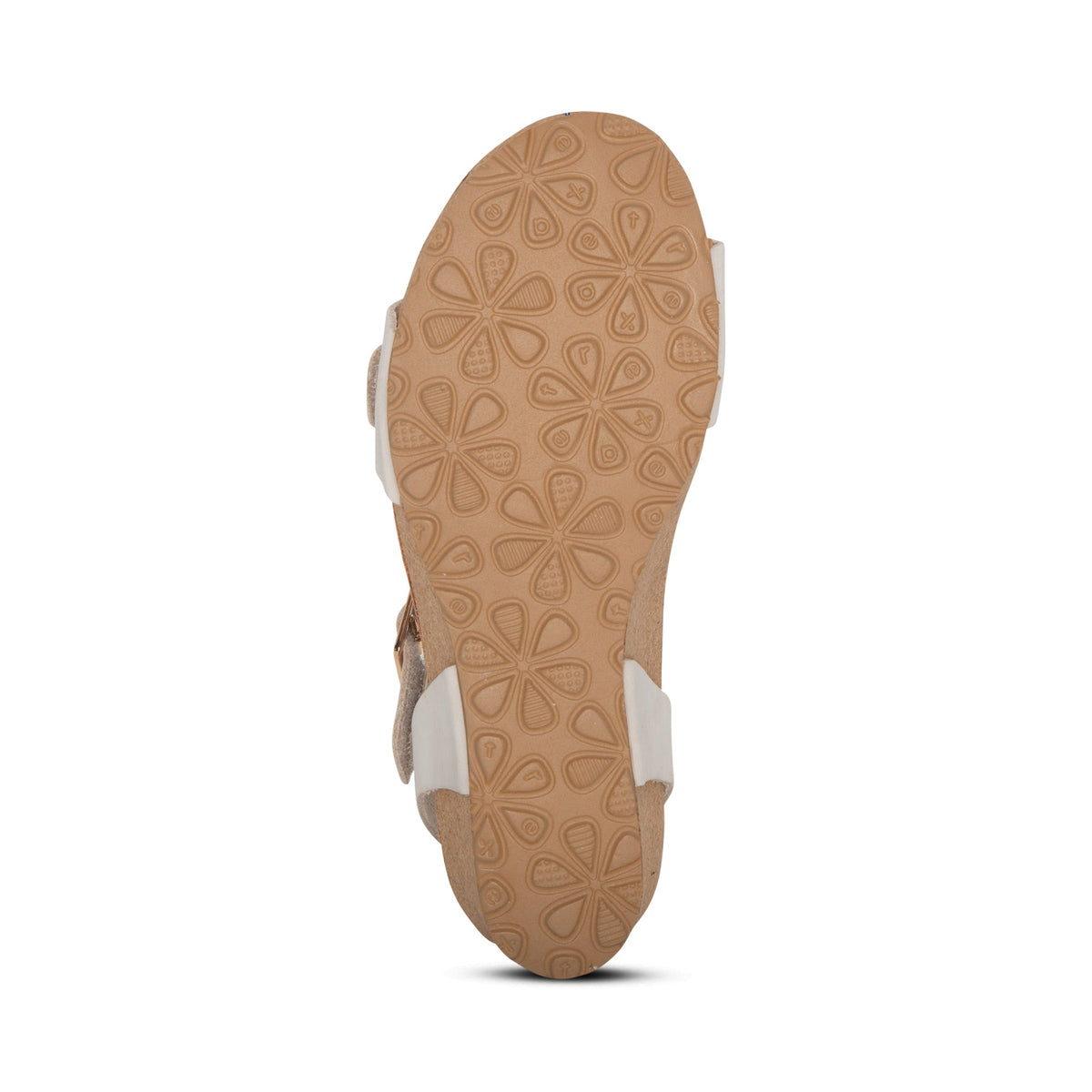 Aetrex Lexa Quarter Strap Wedge - Ivory
