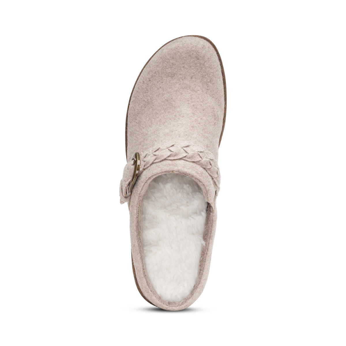 Aetrex Libby Comfort Clog - Oatmeal Wool