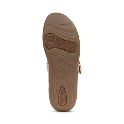 Aetrex Libby Comfort Clog - Oatmeal Wool