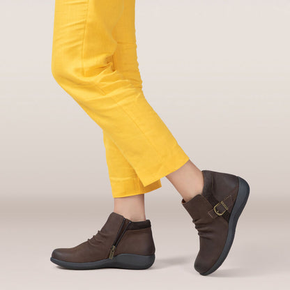 Aetrex Luna Ankle Boot - Dark Earth