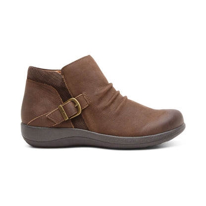 Aetrex Luna Ankle Boot - Dark Earth