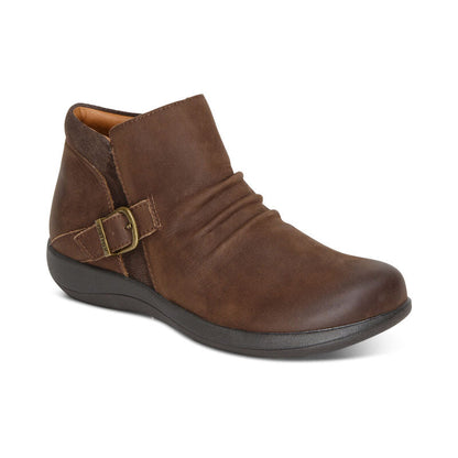 Aetrex Luna Ankle Boot - Dark Earth