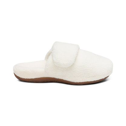 Aetrex Mandy Closed Toe Slipper - Ivory