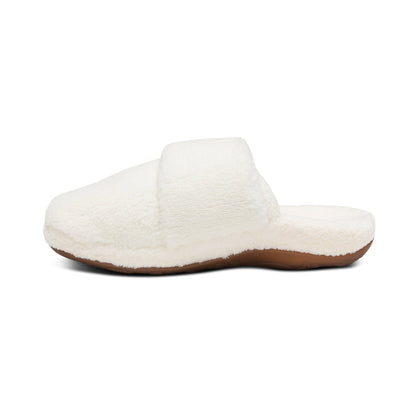 Aetrex Mandy Closed Toe Slipper - Ivory