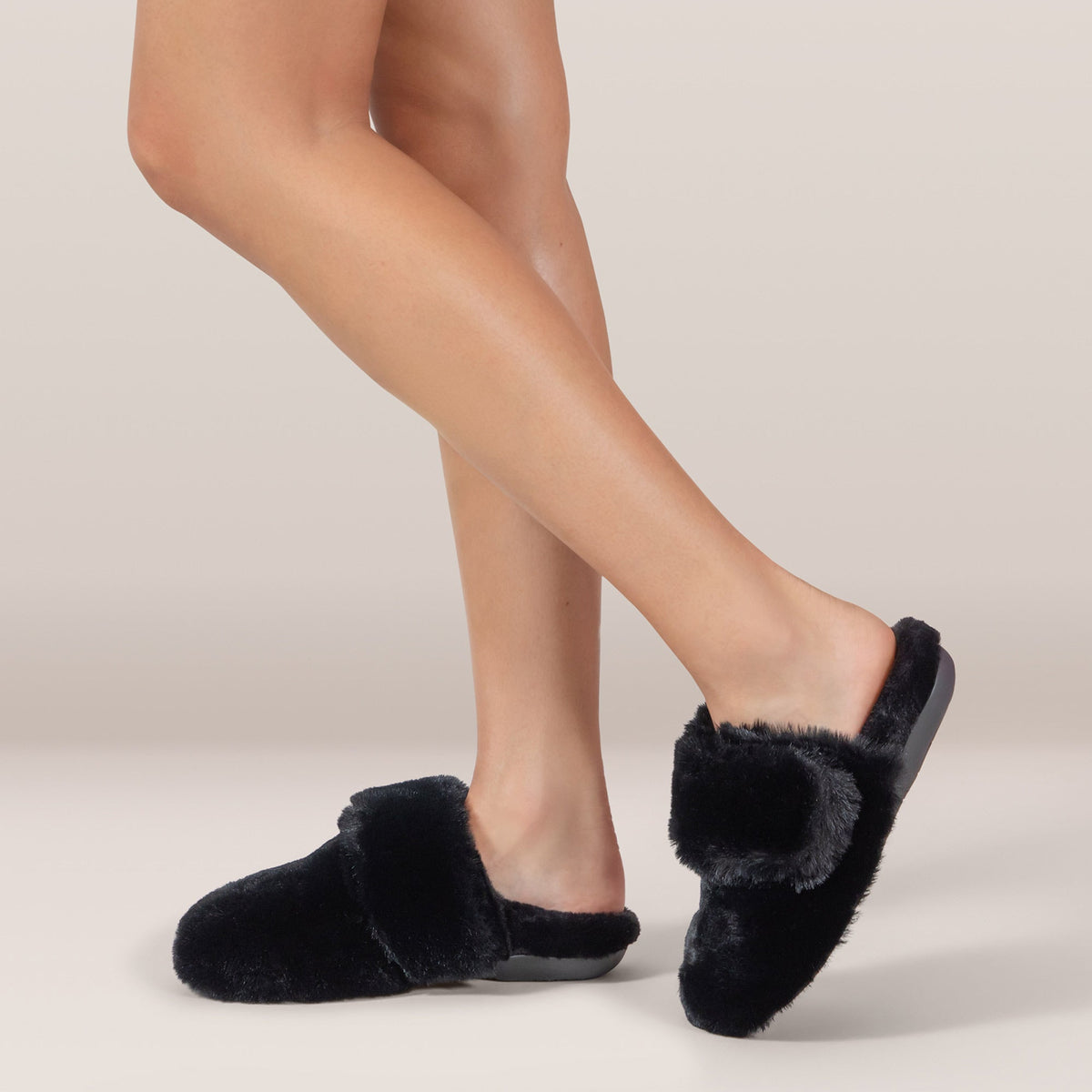 Aetrex Misty Arch Support Slipper - Black