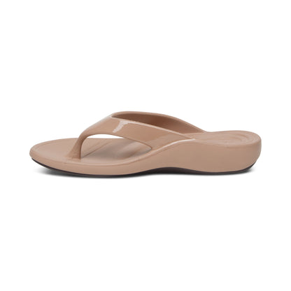 Aetrex Maui Orthotic Women's Flips - Mocha
