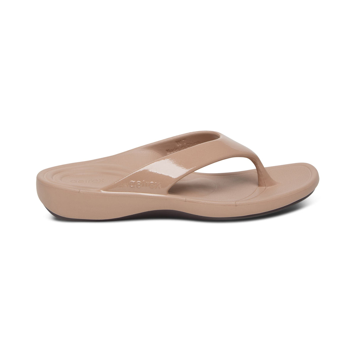 Aetrex Maui Orthotic Women's Flips - Mocha