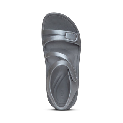 Aetrex Jillian Sport Sandal - Shimmer Grey