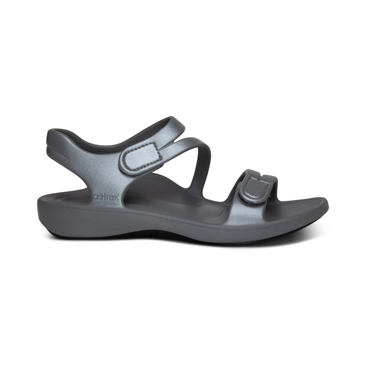Aetrex Jillian Sport Sandal - Shimmer Grey