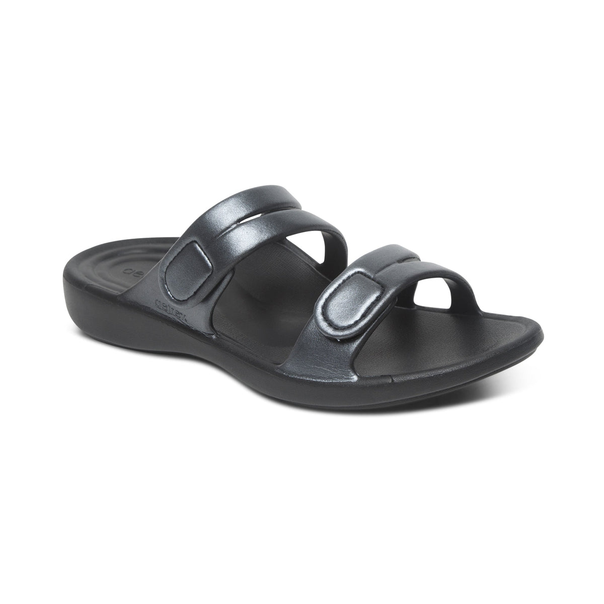 Aetrex Janey Sport Slide - Pewter