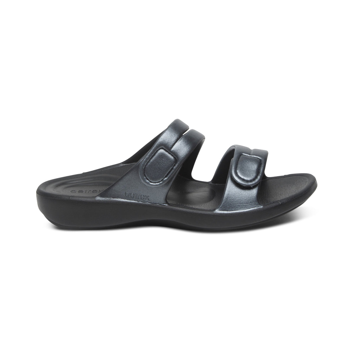 Aetrex Janey Sport Slide - Pewter