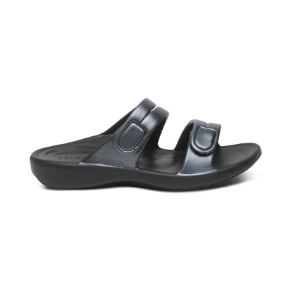 Aetrex Janey Sport Slide - Pewter
