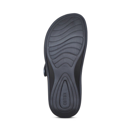 Aetrex Janey Sport Slide - Pewter