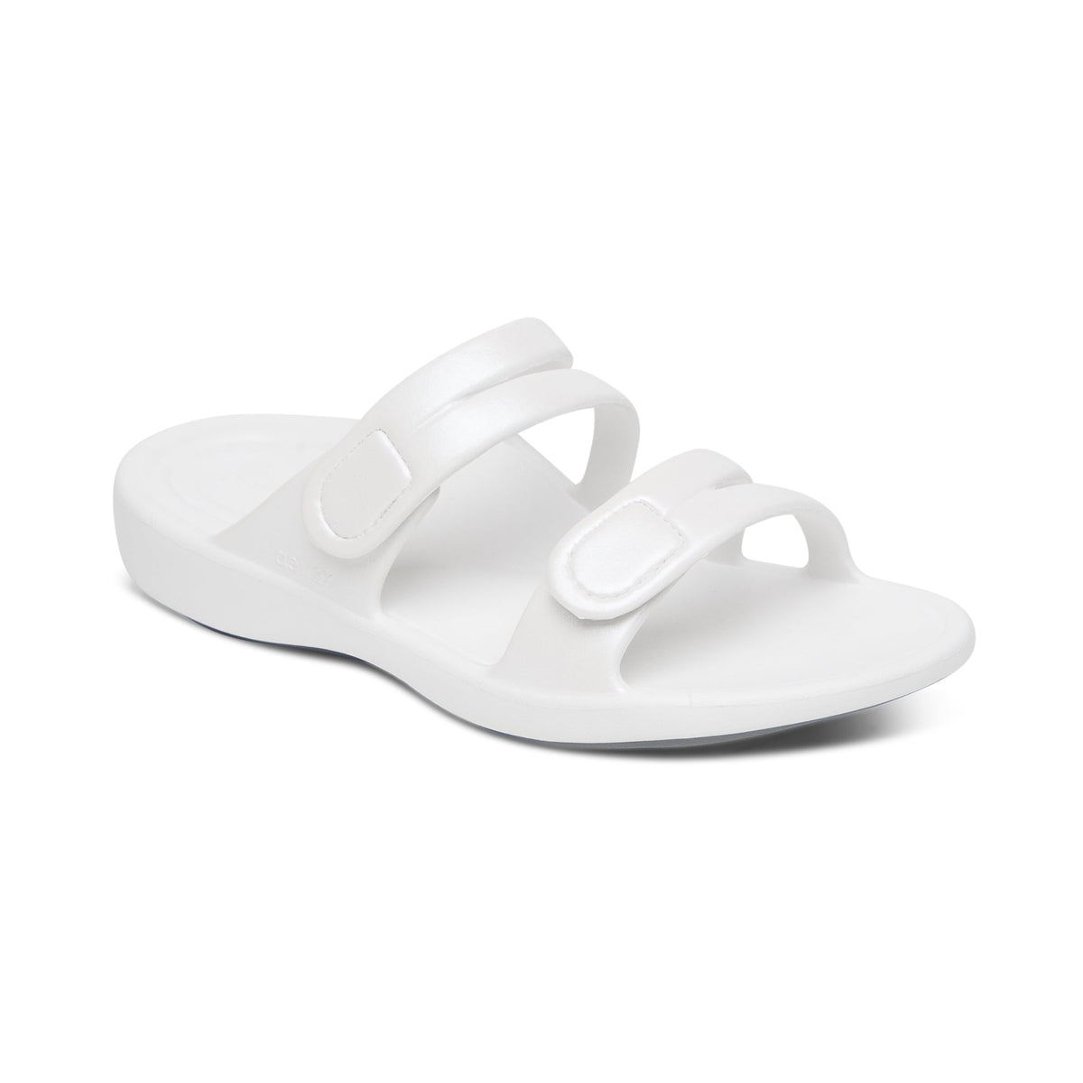 Aetrex Janey Sport Slide - White