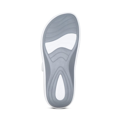 Aetrex Janey Sport Slide - White