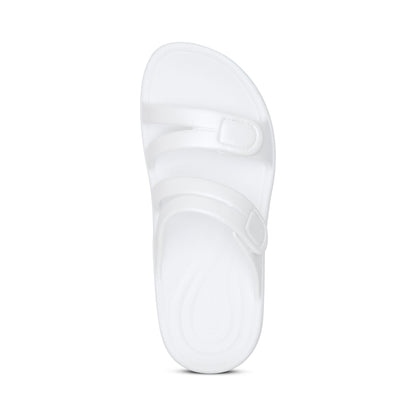 Aetrex Janey Sport Slide - White