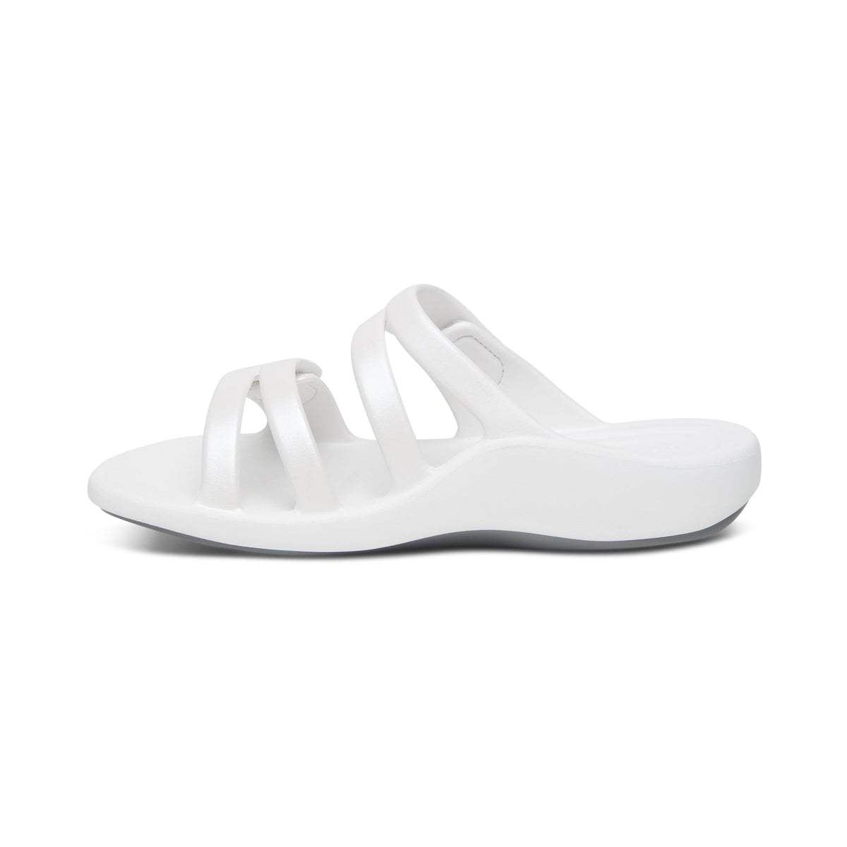 Aetrex Janey Sport Slide - White