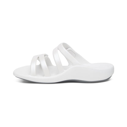 Aetrex Janey Sport Slide - White