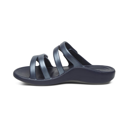 Aetrex Janey Sport Slide - Navy