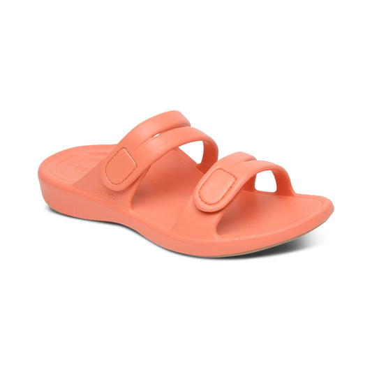 Aetrex Janey Sport Slide - Coral