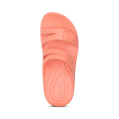 Aetrex Janey Sport Slide - Coral