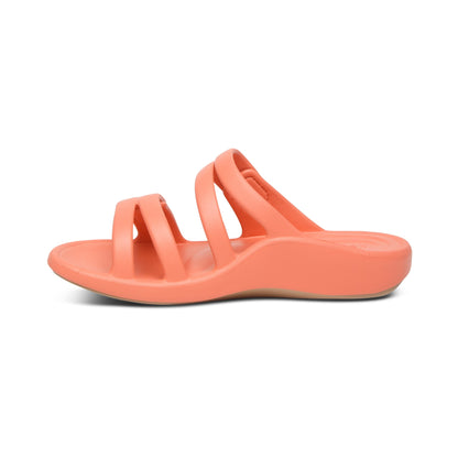 Aetrex Janey Sport Slide - Coral